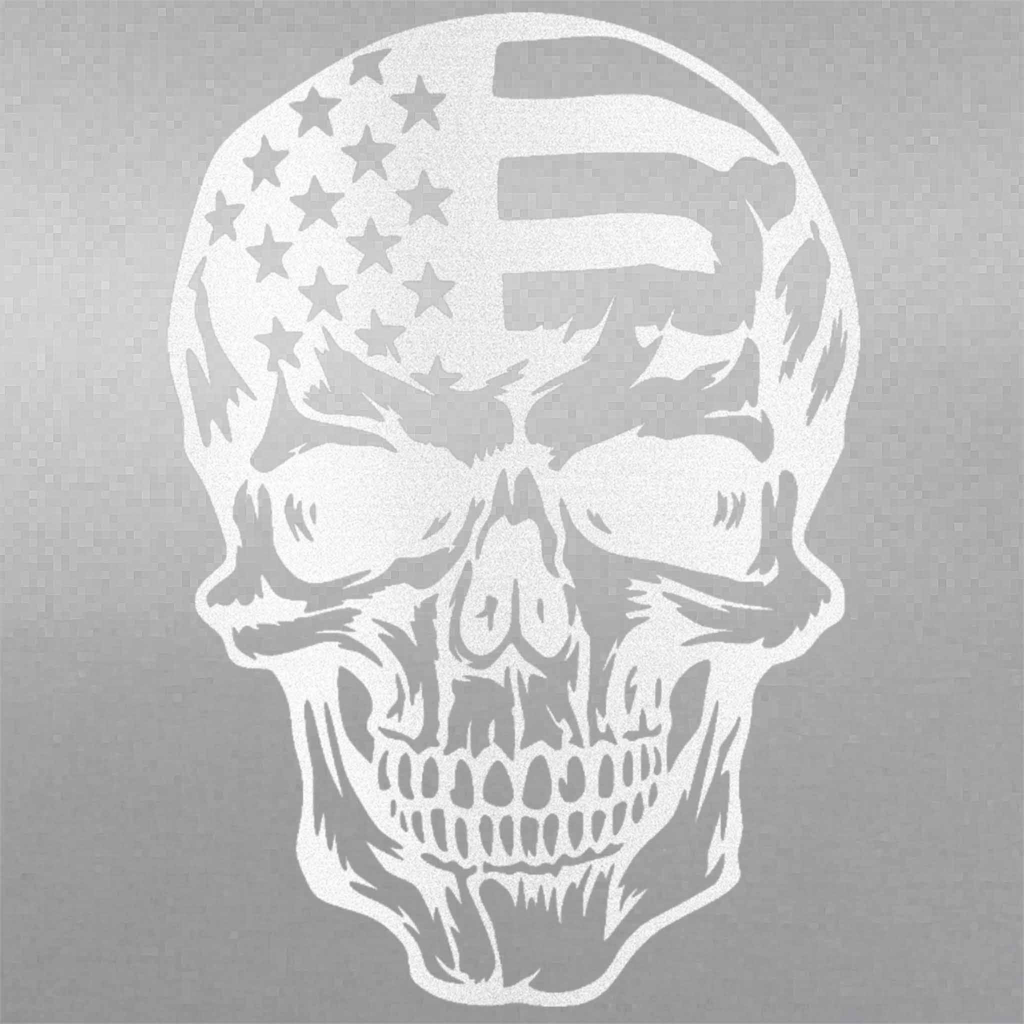Patriotic Skull Steel Metal Wall Decor - Throttle Society